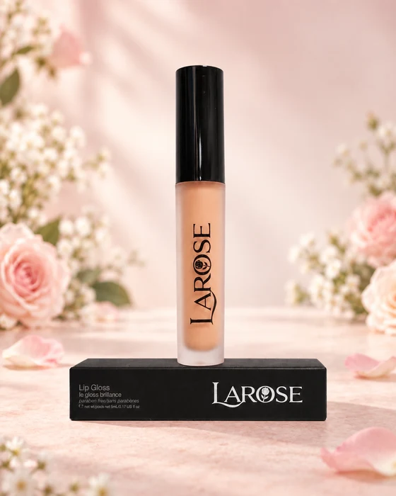Nude pêche — LG03, avec son emballage LaRose